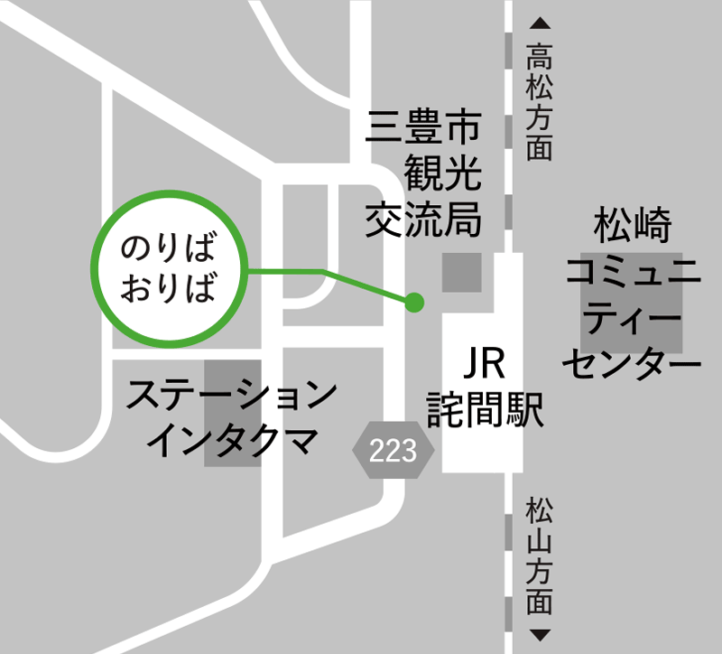 JR詫間駅バス停